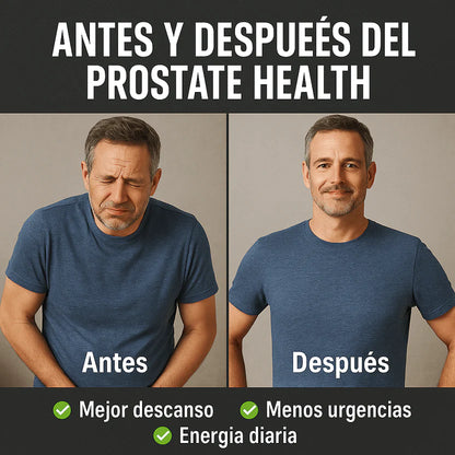 Prostate Health + Nitric Oxide (LLÉVATE GRATIS PARCHES DE DOLOR)