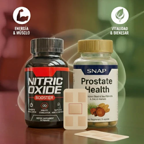 Prostate Health + Nitric Oxide (LLÉVATE GRATIS PARCHES DE DOLOR)